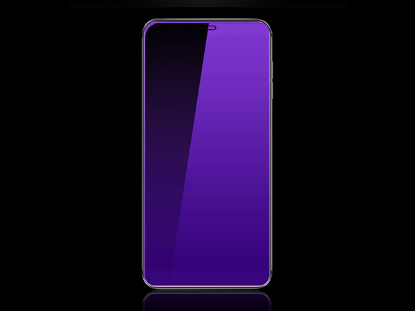 3D purple light anti-myopia protective film