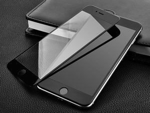 iPhone 7/7 Plus 3D Black Screen Print Clear Tempered Glass Screen Protector